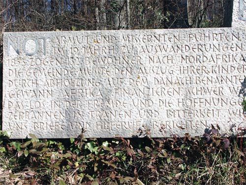 Denkmal Inschrift