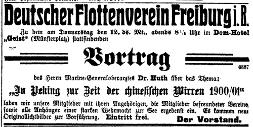 Vortrag Flottenverein